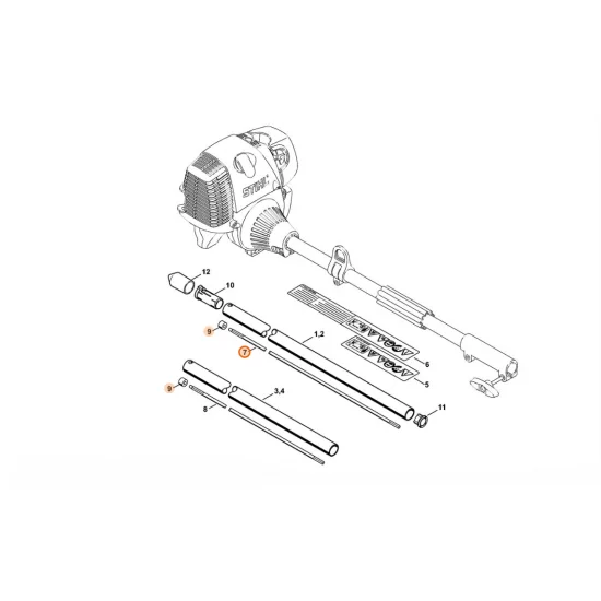STIHL  Wałek napędowy 4601 710 3201